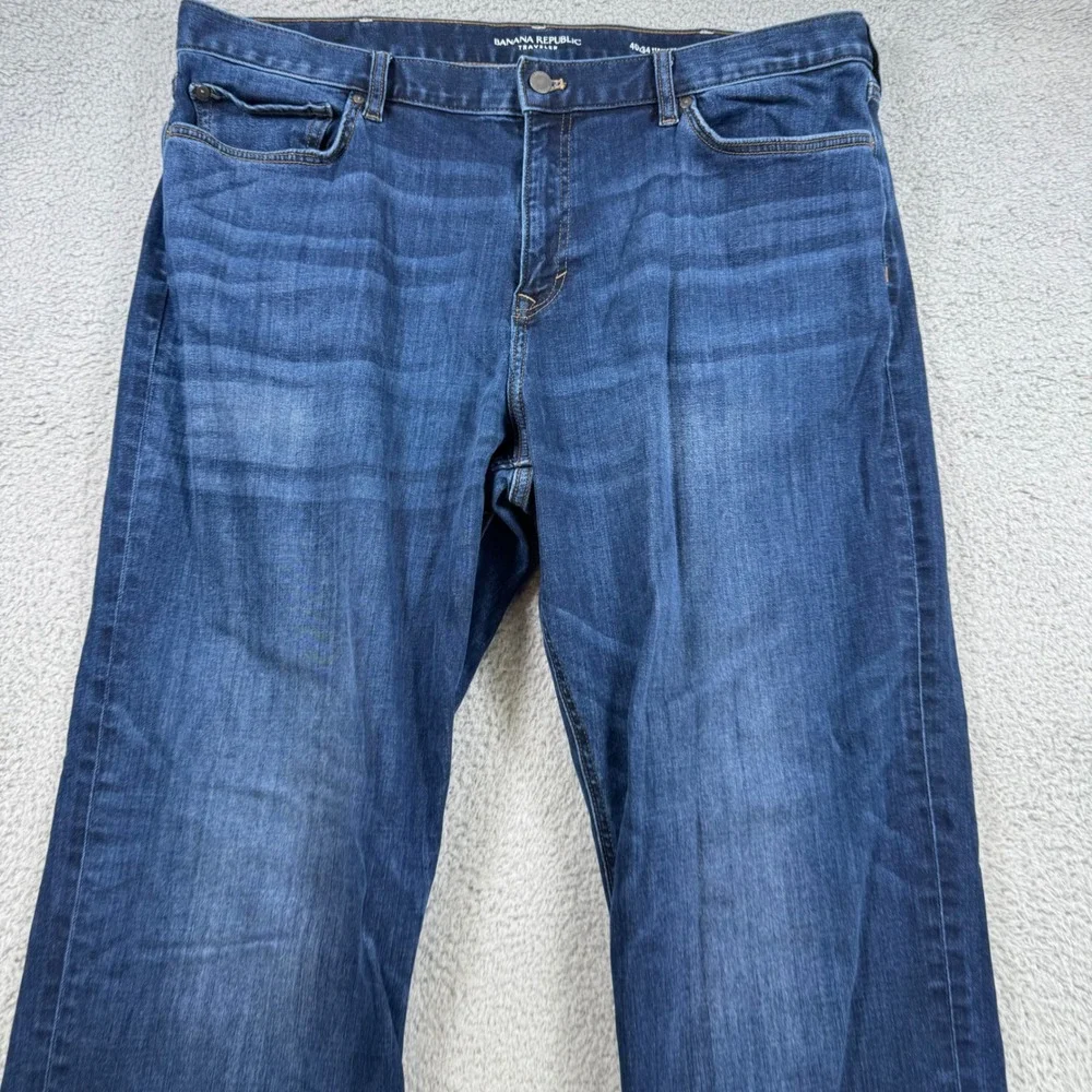 Banana Republic Traveler Straight Fit Dark Wash Jeans Men's‎ 40x32